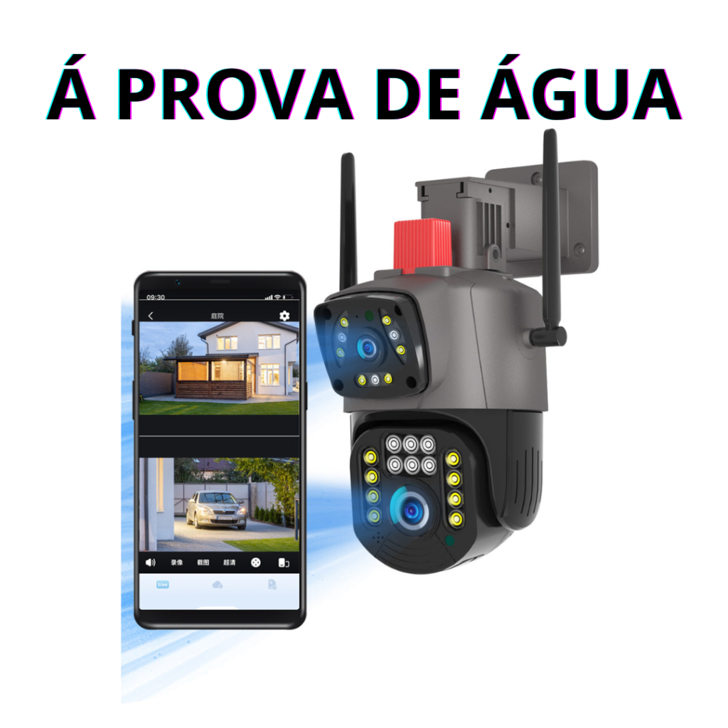 Câmara Dupla 5g Wi-Fi Full HD 1480p, à prova de água + cartão de mémoria 32GB gràtis hoje !