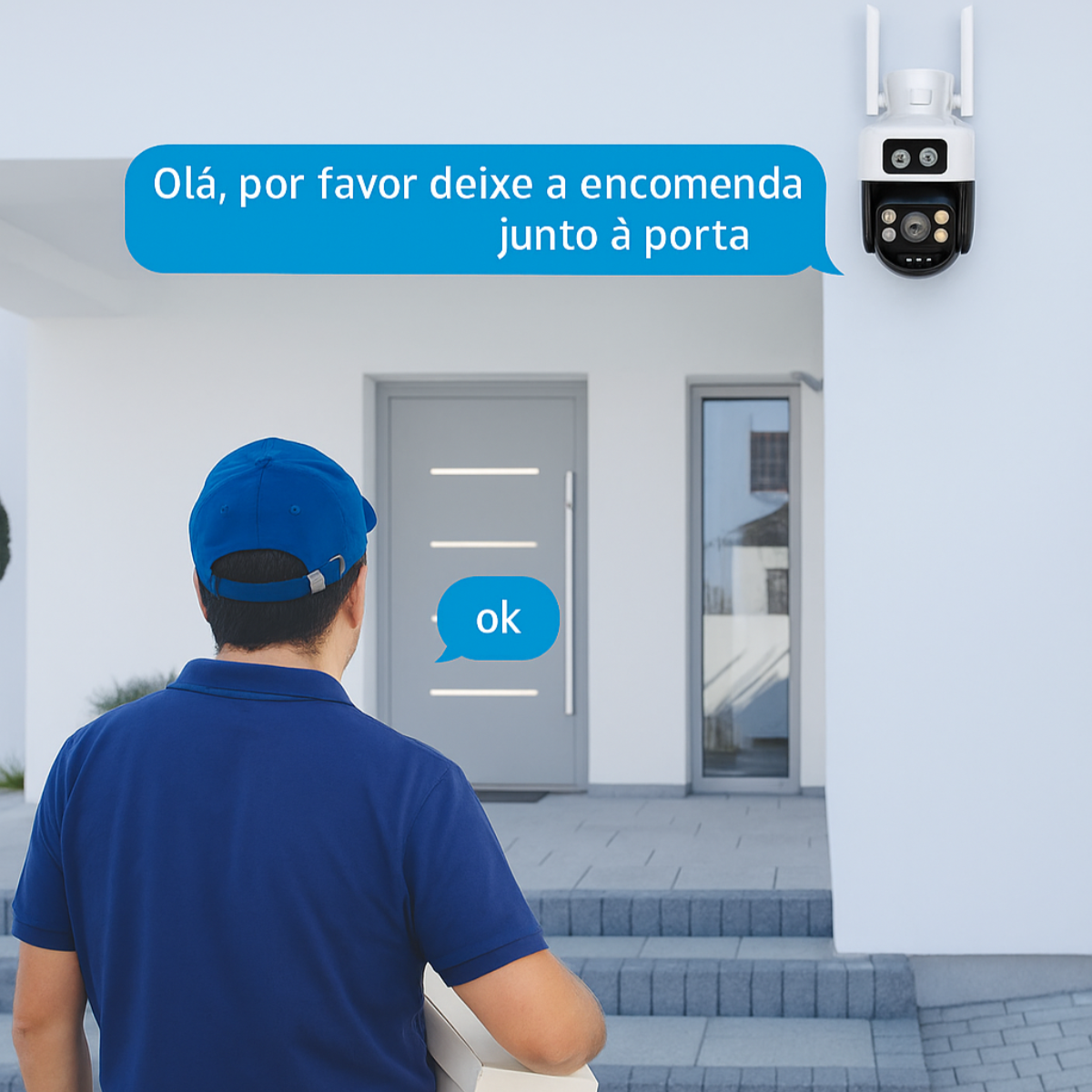 Câmara Dupla 5g Wi-Fi Full HD 1480p, à prova de água + cartão de mémoria 32GB gràtis hoje !