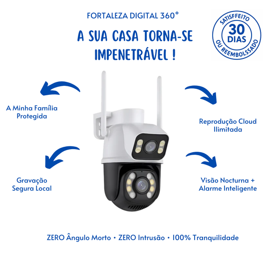 Câmara Dupla 5g Wi-Fi Full HD 1480p, à prova de água + cartão de mémoria 32GB gràtis hoje !